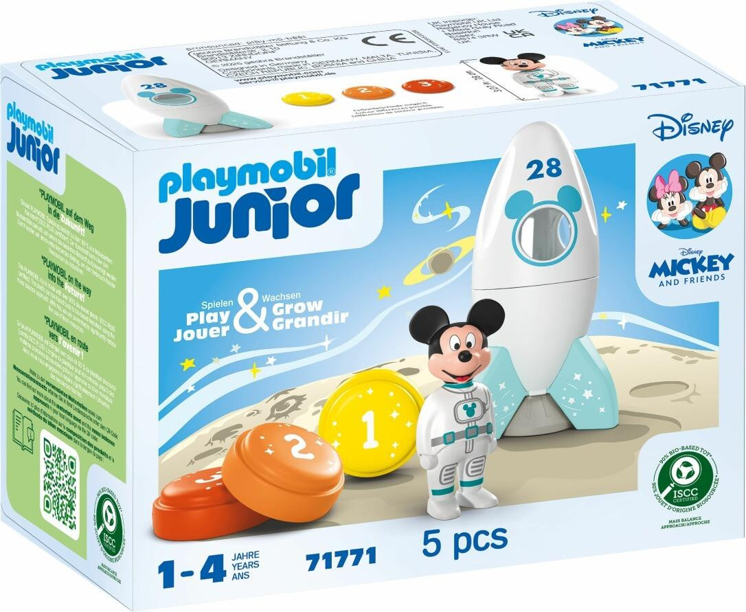 Playmobil Junior 71771 Mickey astronaut met raket Disney 5-delig