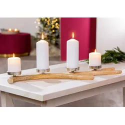 Adventsleuchter Geweih Mangoholz
