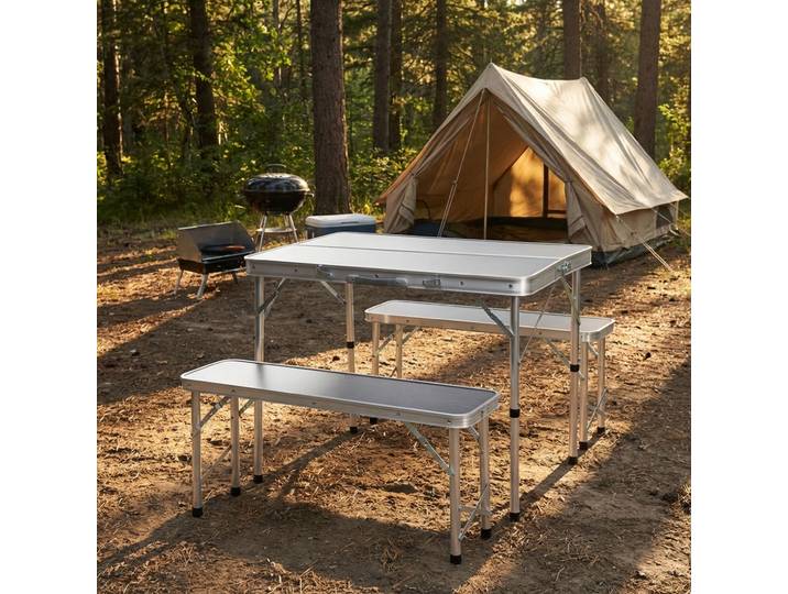 Campingtisch mit Bänken für 4 Personen, klappbar