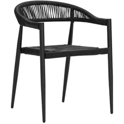 House Doctor Gartenstuhl Coon, Schwarz, 57 x 57 x 75 cm, Black