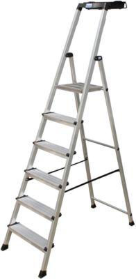Secury Stufen-Stehleiter, 6 Stufen