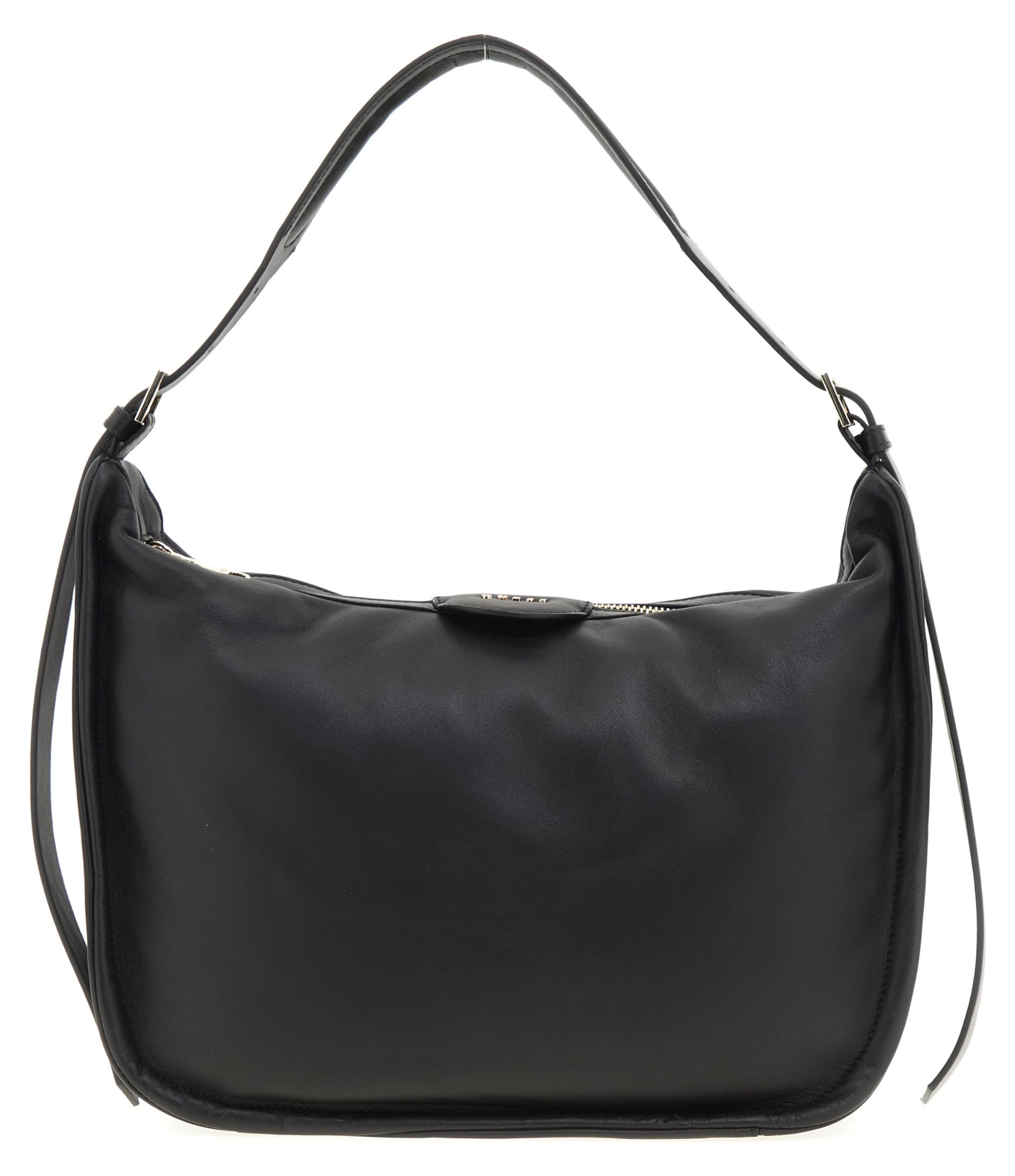 GUESS Women Eva HOBO Hand Bag, Schwarz