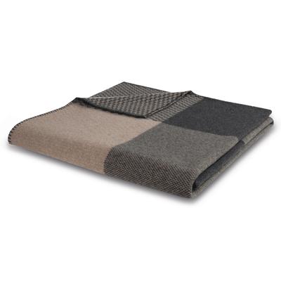 Wolldecke BIEDERLACK "Wolldecke Merino", frame mokka, B:150cm L:200cm, Wolle, Wohndecken, mit 100% Merinowolle