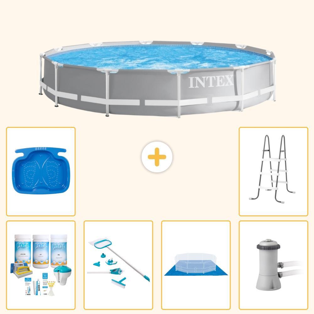 Prism Frame Pool Rund - 366x76 cm - 7-teilig S21052