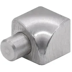 Runde Innenecke aus gebürstetem Edelstahl (H= 6 mm)