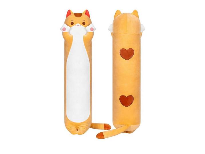 LuxusKollektion Kuscheltier Plüschtier Katze 110cm Plüsch Leichte Orangefarbene Katze 110 CM