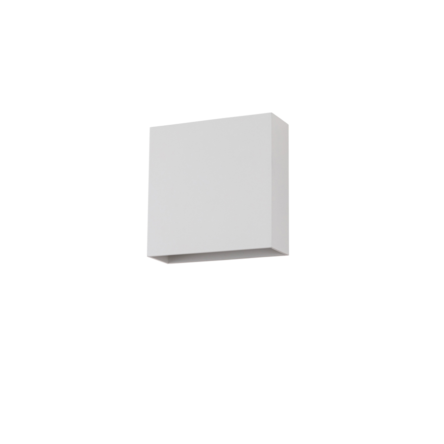 LCD LED-Wandaußenleuchte Up & Down 15x15cm Weiß 5114 4260277680589