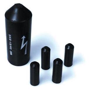 3M SKE S/1+2. Produktfarbe: Schwarz, Durchmesser vor Schrumpfen: 4 cm, Menge pro Packung: 4 Stück(e) (4x) (7000061600)