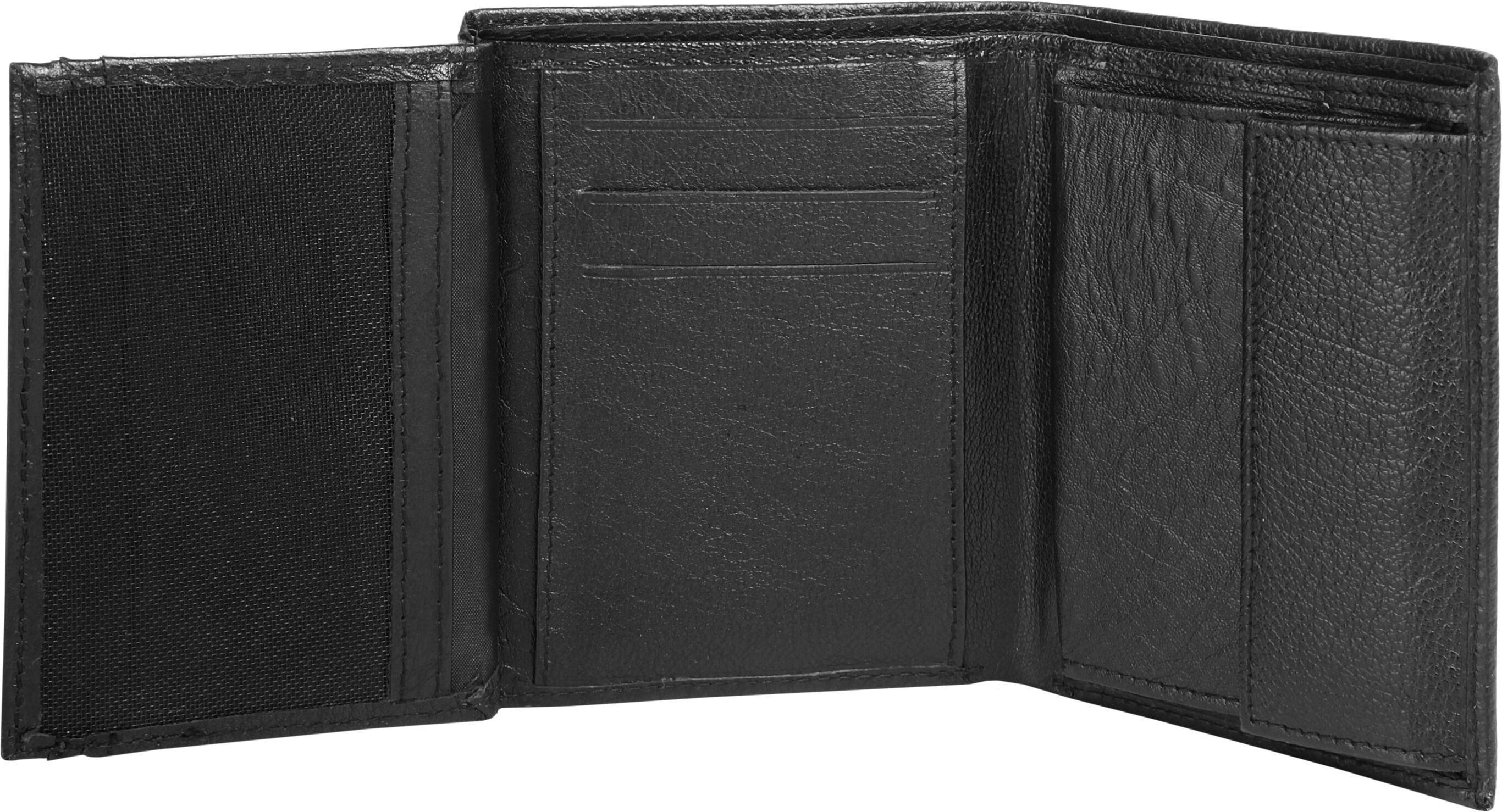 Geldbörse BRUNO BANANI "BRUNO BANANI Herren echt Leder", Herren, schwarz, Leder, unifarben, Kleinlederwaren Geldbörse, echt Leder