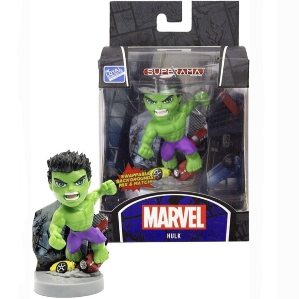 Marvel Superama Mini Diorama Hulk 10 cm