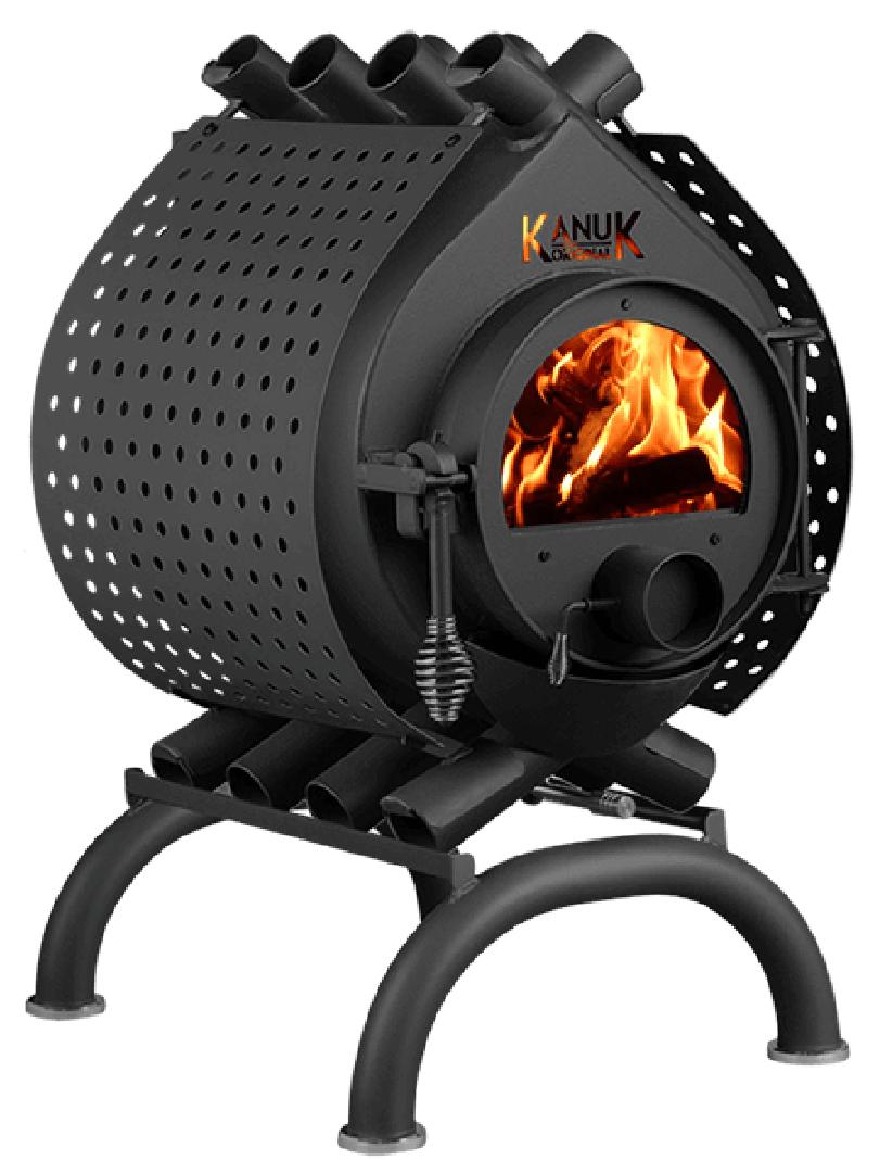 Kanuk Original 9,5 kW - Seitenverkleidung Spot Schwarz - Untergestell Rondo
