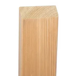 Zaunlatte Natura 2 x 9,5 x 80 cm – Zaunbretter aus sibirischer Lärche, naturbelassen – angeschrägte Holzlatte – Zaunbretter für Gartenzaun
