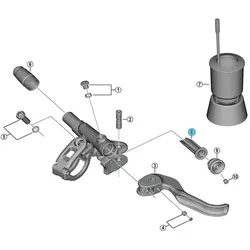 SHIMANO Ersatzteil Membrane | Diaphragm Y1XK9801T für BL-M9120 | BL-M