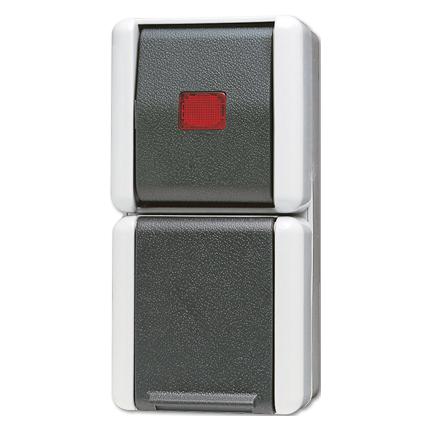 JUNG 876KOW Elektroschalter Rocker switch Schwarz (876KOW)
