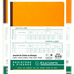 Exacompta 6500E Kassabuch 32x25 cm 80S - Farben sortiert