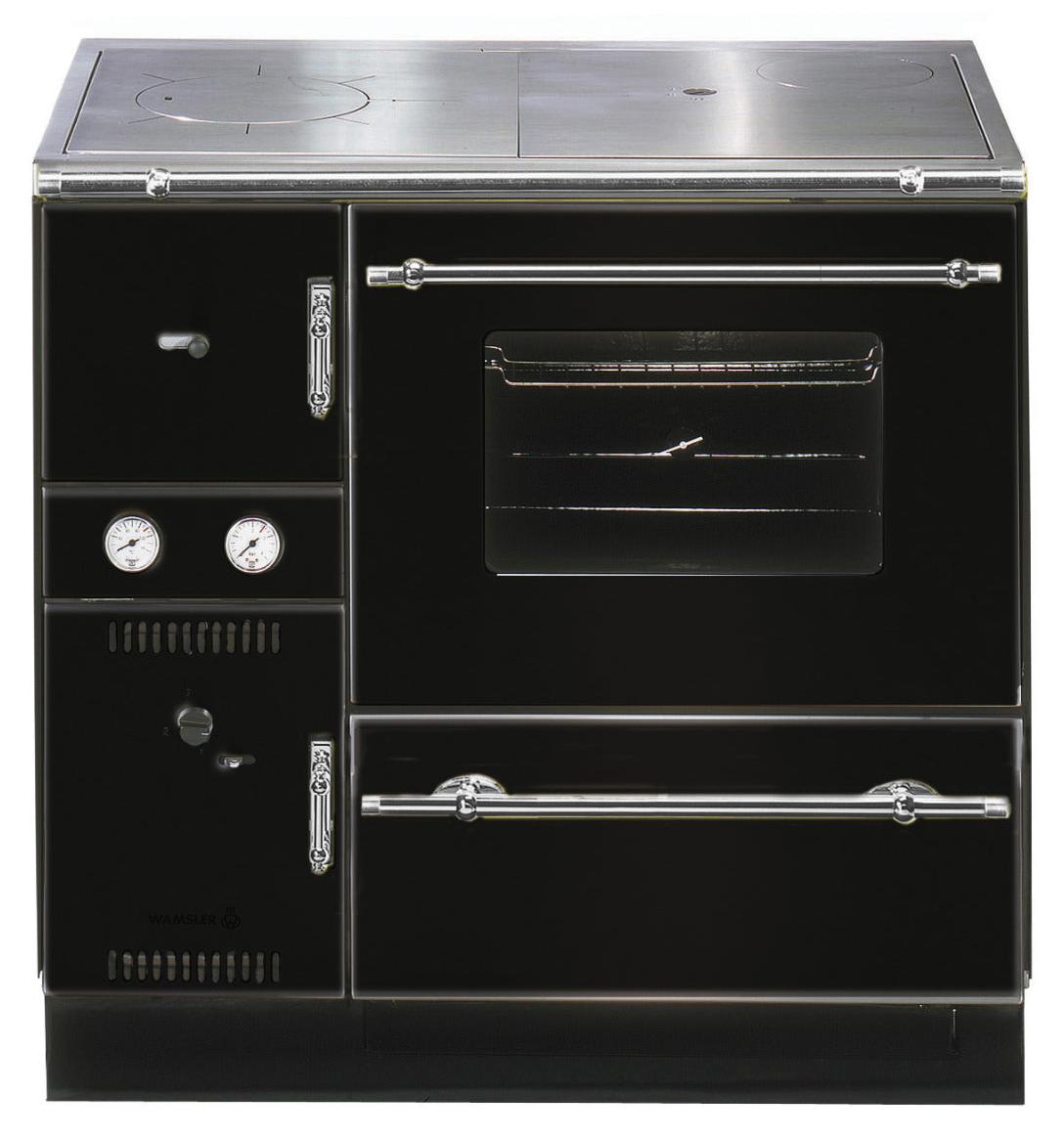 Wamsler wasserf. Küchenofen | K 148 CL | 23 kW | schwarz/chrom | rechts