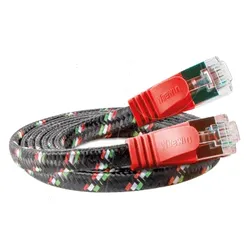 SLIM ST6 05 RT - Cat.6 SLIM-Tough-Kabel, F/FTP, 0,5 m, rot