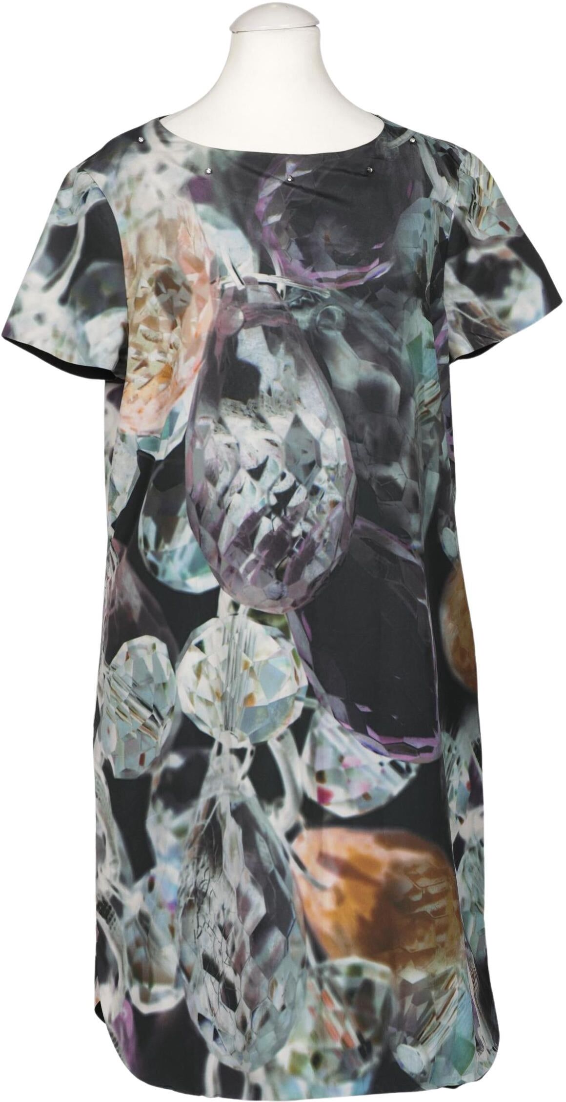 TED Baker Damen Kleid, Mehrfarbig, Gr. EU 38 (Ted Baker 2), Synthetik - Second Hand
