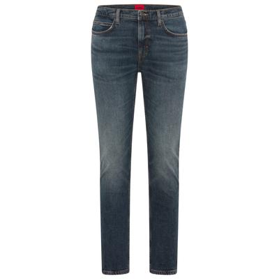 Slim-fit-Jeans HUGO "HUGO 734", Herren, Gr. 32, Länge 30, blau, Denim/Jeans, Obermaterial: 99% Baumwolle, 1% Elasthan, slim fit lang, Jeans Slim-fit-Jeans, aus Stretch-Denim, extra schmal