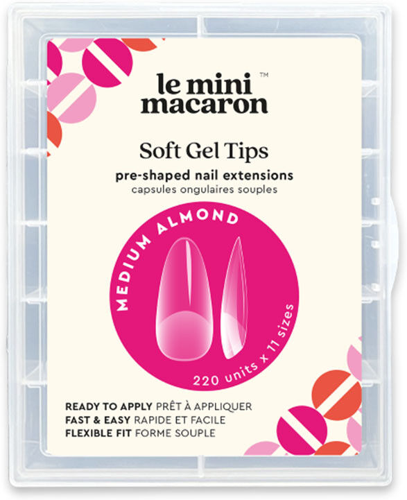 Le Mini Macaron Medium Almond Faux ongles