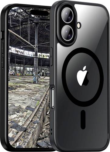 JT Berlin BackCase Pankow Hybrid Backcover Apple iPhone 16 Schwarz, Transparent MagSafe kompatibel 11098