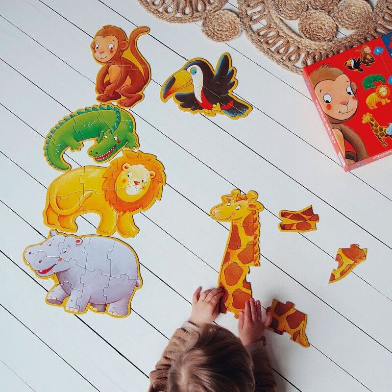 Puzzle géant Ouistiti et ses amis - Djeco