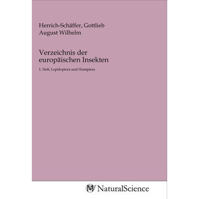 Verzeichnis der europäischen Insekten, Taschenbuch von , MV-NaturalScience, 978-3-96878-116-7