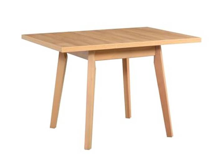LeafDesign Esstisch, Idealer Tisch für kleine Wohnungen, Langlebiger, Für 4-6 Personen, Made in EU, Oslo 1L (80/110x80x75)