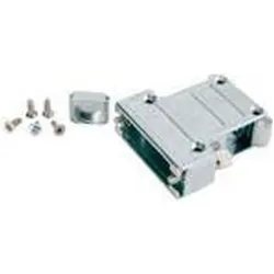 Conec 9 pole D-sub connector hood metal EMC (Stecker und Verbinder), Kabel Zubehör, Silber