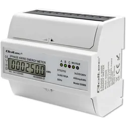 Qoltec, Energiemessgerät, Dreiphasen-Elektronischer Zähler