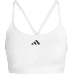 ADIDAS Damen Top Aeroreact Training 3-Streifen, Größe M in Weiß Weiß