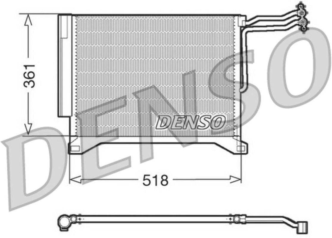 Condenseur, climatisation DENSO DCN05100