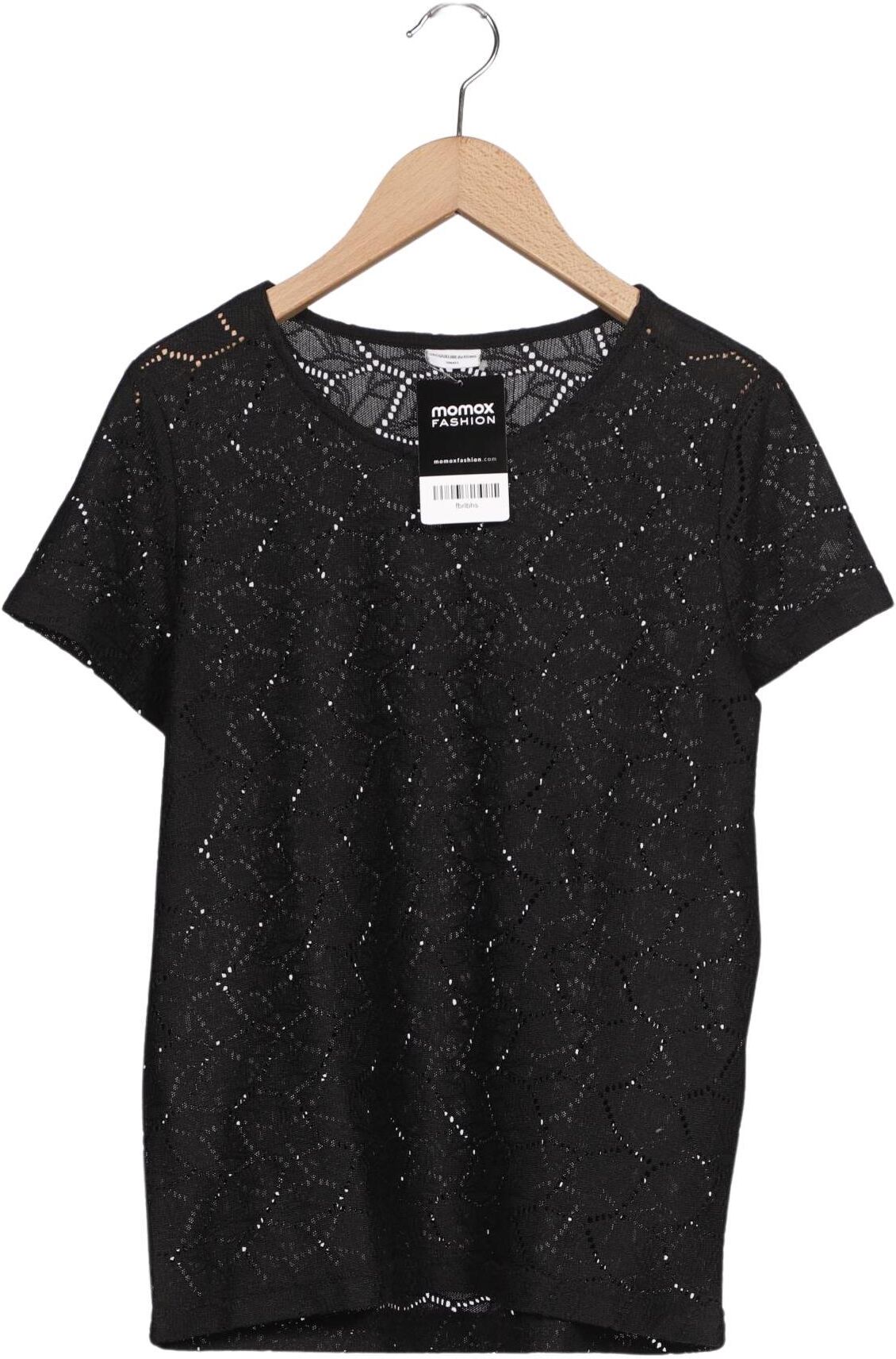 Jacqueline de Yong Damen T-Shirt, Schwarz, Gr. S, Synthetik - Second Hand