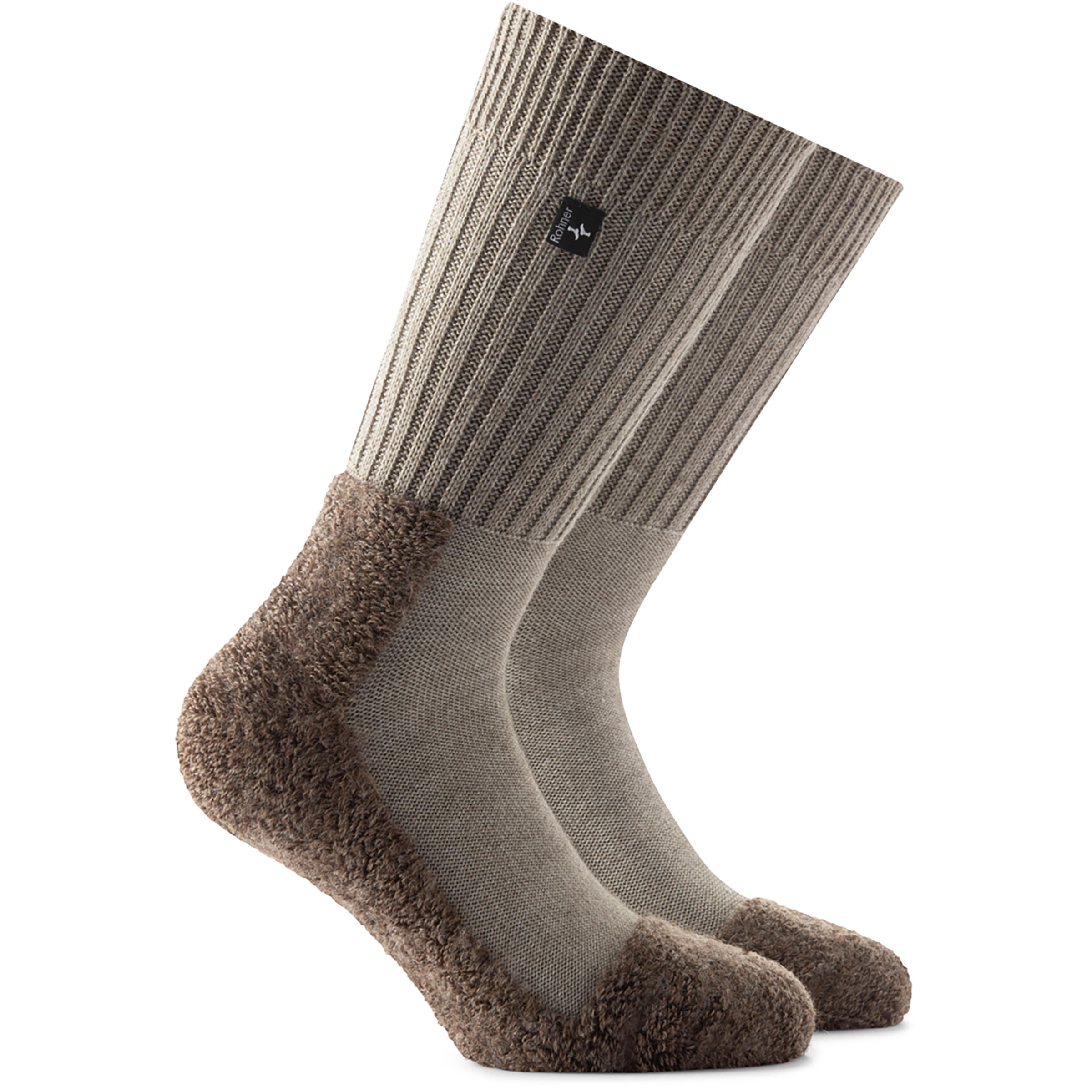 Rohner Original Wandersocken beige Größe 44 Camping Widerstandsfähig schoeller