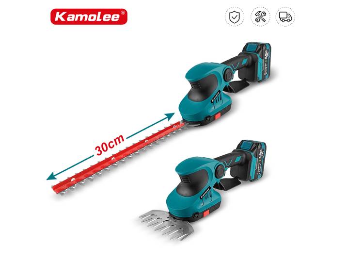 Kamolee – tondeuse à gazon électrique 2 en 1, 30cm, tondeuse à gazon sans fil, cisailles de jardin, outils électriques pour la réparation des clôtures