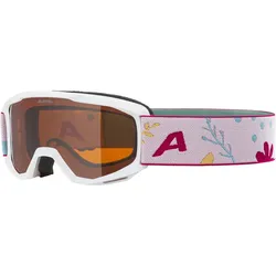 ALPINA Piney Skibrille Kinder 413 - white-flower matt