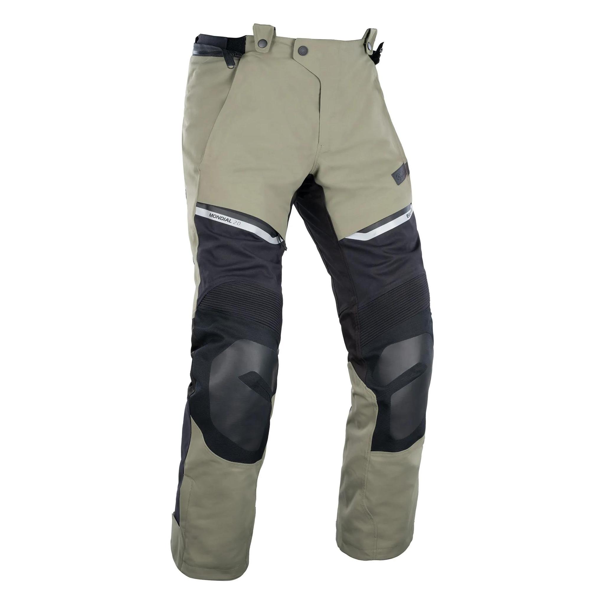 Oxford Herren Mondial 2.0 Dry2Dry Laminat Motorradhose, Schwarz/Oliv, 36-41 (Herren, 36) (TM226102RXL)