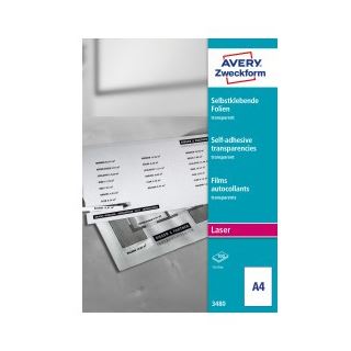 AVERY Zweckform Laserfolien 3480 matt, 100 St.