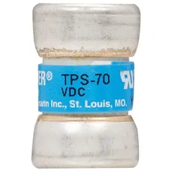 Eaton TPS-10 Sicherungseinsatz, Telekomm., 10 A, DC 170 V, 14 x 22 mm, UR TELPOWER FUSE TPS-10 TPS10  - 10 Stück