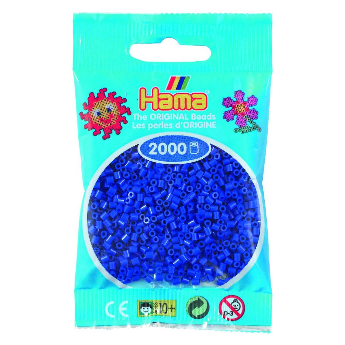Hama Bügelperlen Mini 2000x Blau (501-08)