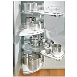 Kesseböhmer, Möbelausstattung, Eckschrank-Schwenkbeschläge LeMans II Arena Classic Highboard für Eckmöbel 90° mit schar (1 Stk.)