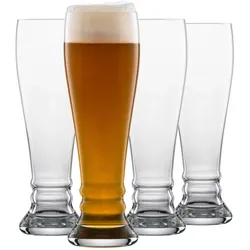 WEIZENBIERGLÄSER BAVARIA Beer Basic transparent 0,5 Liter 4er Set