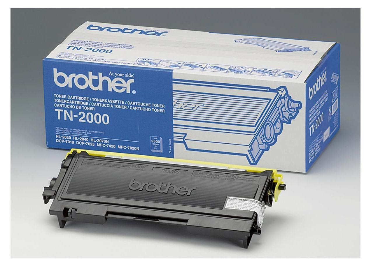 Brother TN-2000 tonercartridge, zwart