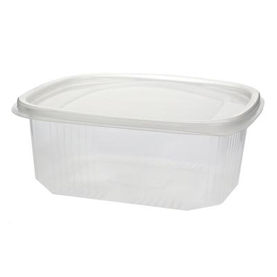 MONOUSO - Verpackungsbecher mit Klappdeckel 1.000ml (50 Stück)