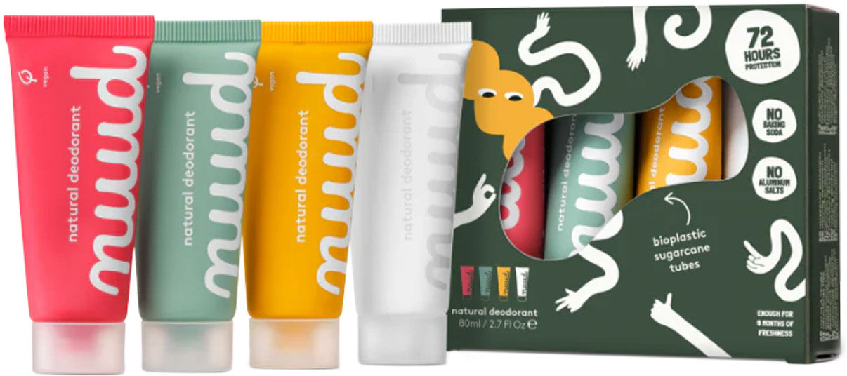 NUUD Family Pack Deodorant 4x20ml