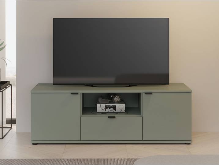GINNY TV-Board, Material Spanplatte, Salbei