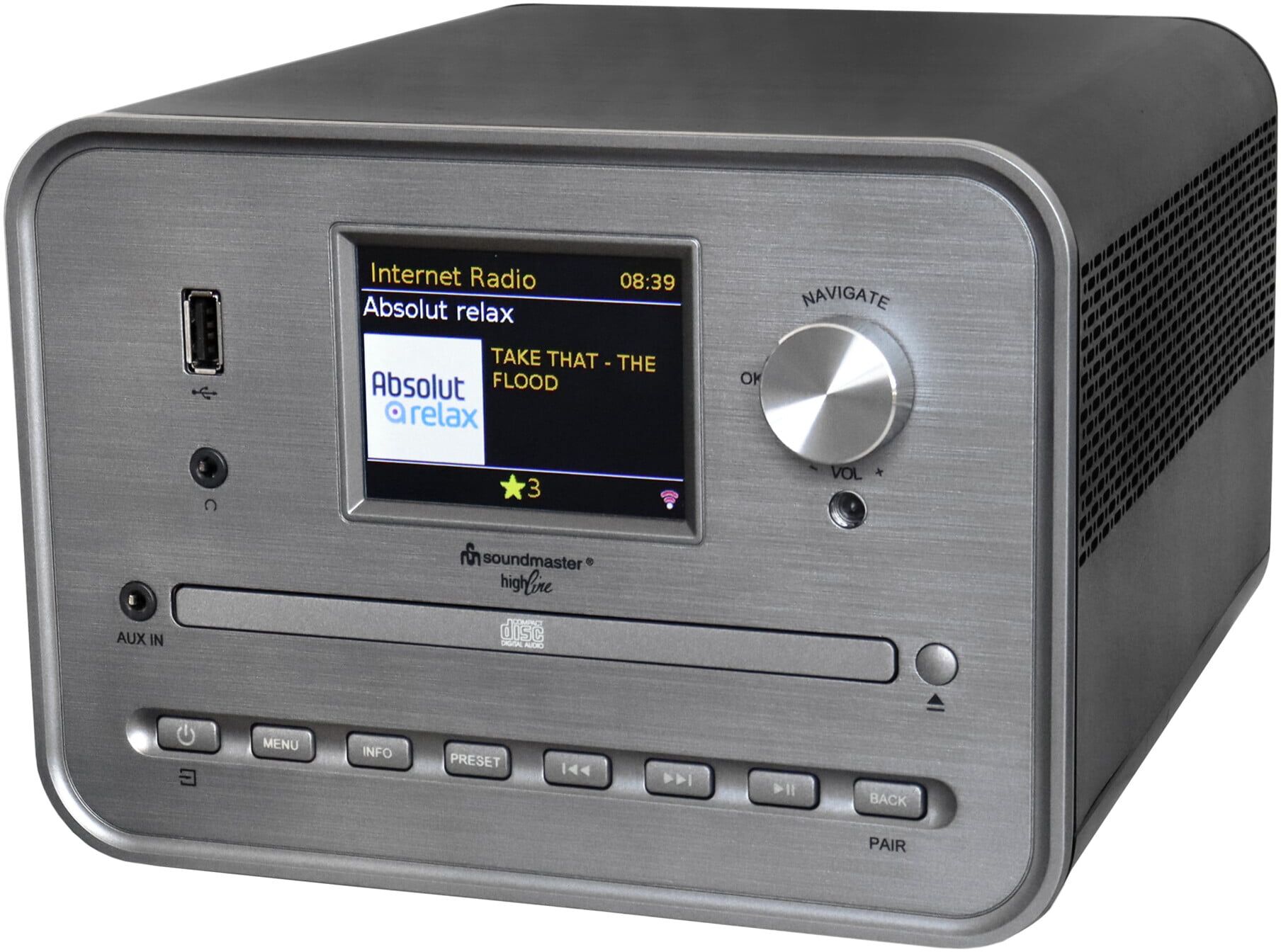 Soundmaster Stereo Musikcenter ICD1050SW WiFi BT DAB+ silber)