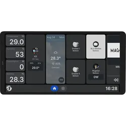 Shelly Wall Display X2i Black Smart-Home-Bedienpanel 6,95"