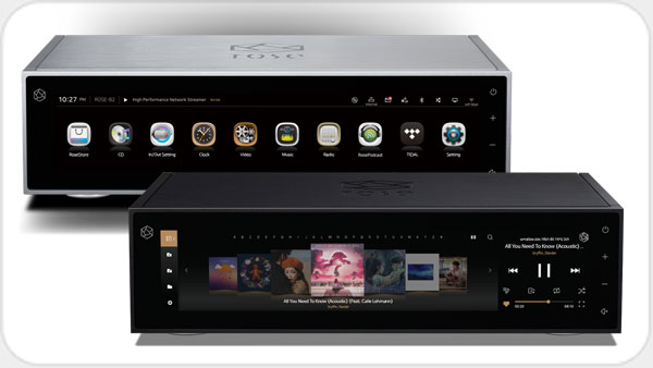 Rose RS150B Netzwerkplayer und Musikserver *silber* RS42008