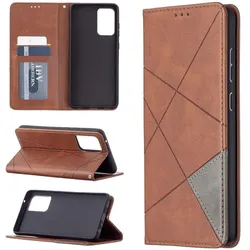 König Design Hülle Handy Schutz für Samsung Galaxy A72 5G Case Cover Tasche Etui Bumper Braun (Samsung Galaxy A72 5G), Smartphone Hülle, Braun